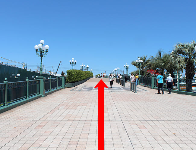 ディズニーランドから舞浜駅まで①