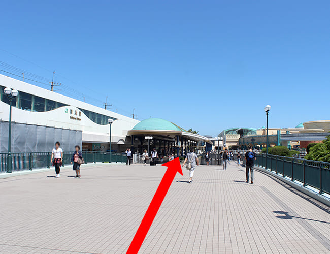 ディズニーランドから舞浜駅まで①