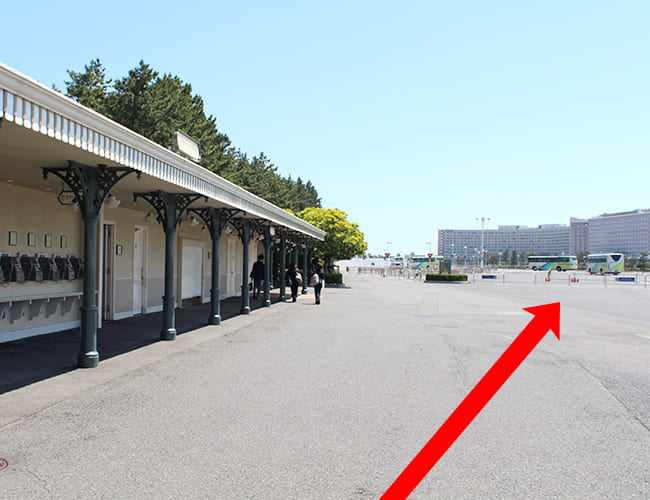 ディズニーランドからバス乗り場まで⑩